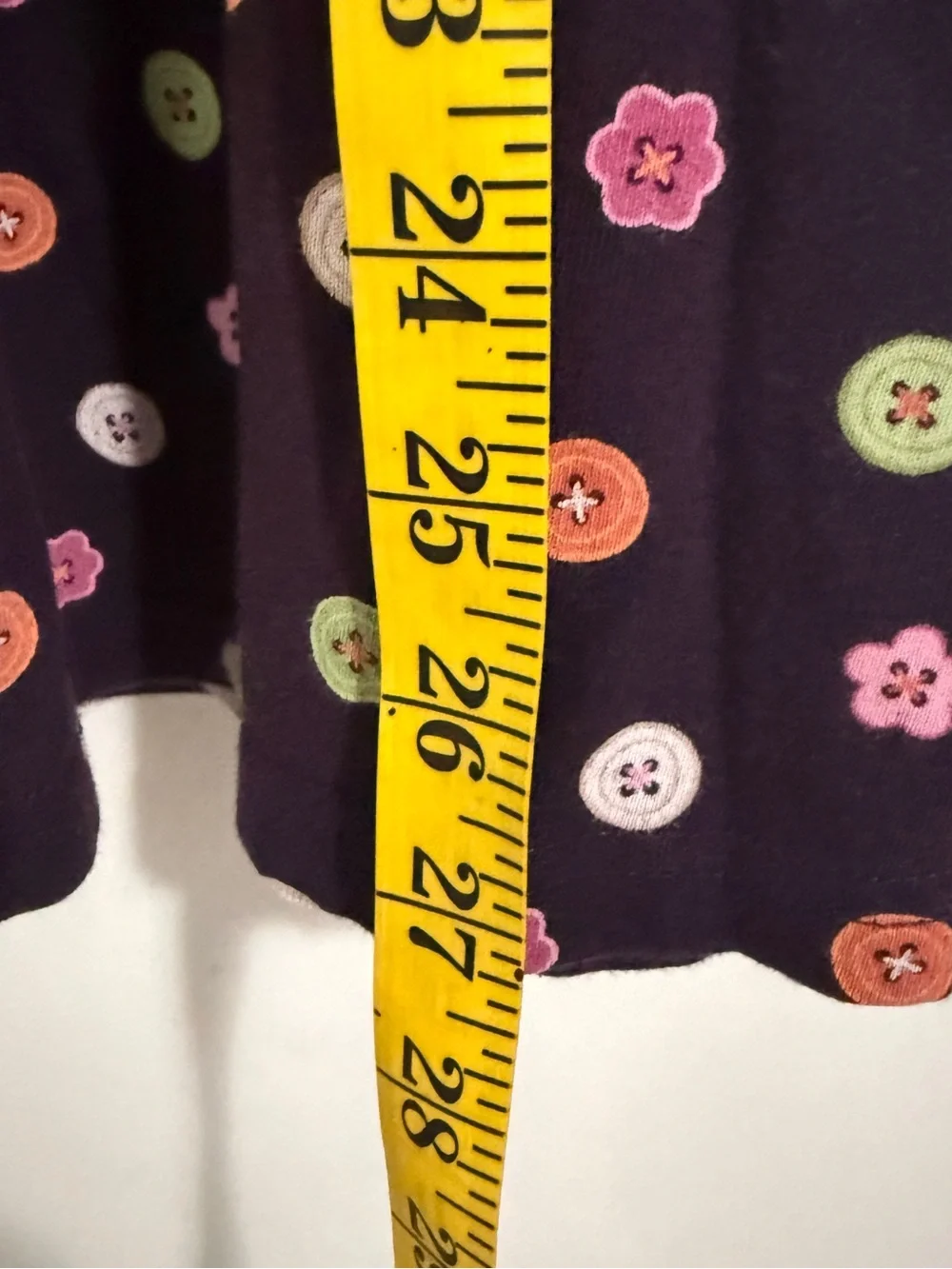 Gymboree Purple Dress with Pink Neckline Buttons Floral Print School